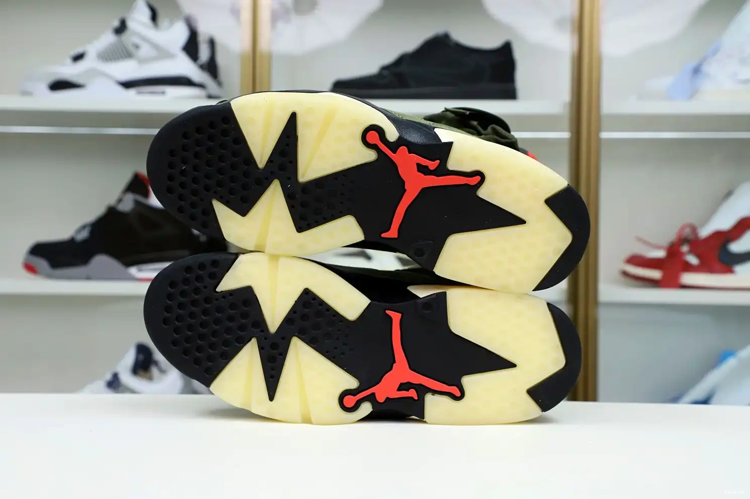 Kimikick TRAVIS RETRO JORDAN AIR X 6 SCOTT 'OLIVE' 0422